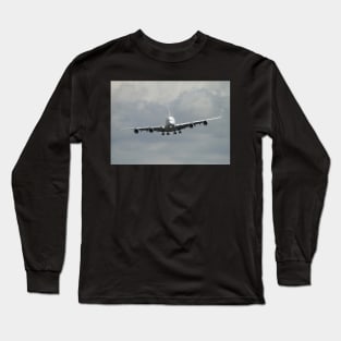 A380 On Final Approach Long Sleeve T-Shirt